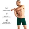 Men's Boxer Briefs with Pouch | Moisture-Wicking Breathable Modal Underwear for Men | Anti-Chafing | Odor Resistant