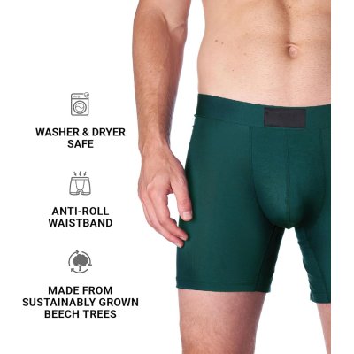 Men's Boxer Briefs with Pouch | Moisture-Wicking Breathable Modal Underwear for Men | Anti-Chafing | Odor Resistant