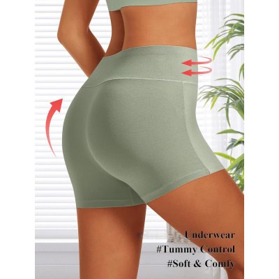 Boy Shorts Underwear for Women | High Waisted Panties | Women's Cotton Boxer Briefs | Full Coverage