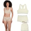 Women's Organic Cotton Soft Underwear Set | Boxer Briefs and Crop Top Racerback Bra Set | Panties In Gift Bag