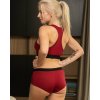 Women's Organic Cotton Soft Underwear Set | Boxer Briefs and Crop Top Racerback Bra Set | Panties In Gift Bag