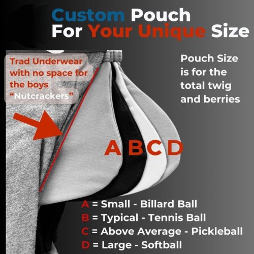 Bulge Enhancing Pouch Underwear for Men | No-Roll Waistband | Nylon Sports Briefs Abcd Pouch
