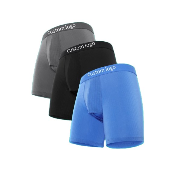 Men's Boxer Briefs Active Lifestyle | Anti Chafing No Ride Up | Label-Less Design | Sustainably Modal Material