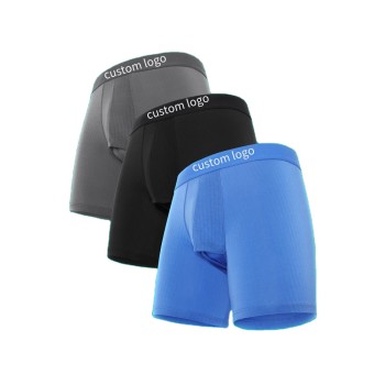 Men's Boxer Briefs Active Lifestyle | Anti Chafing No Ride Up | Label-Less Design | Sustainably Modal Material
