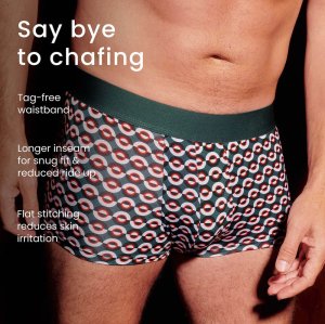 Wholesale Men's Sports Trunk | Separates Ball Pouch | Organic Underwear for Men