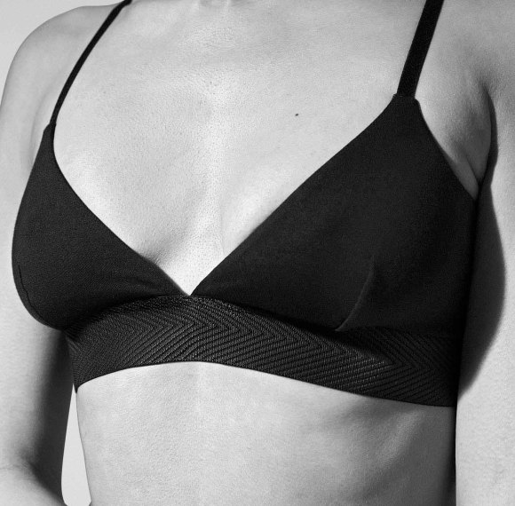 Women's Triangle Bralette | Plunge Unlined Seamless Bra | No Underwire Sexy Comfortable Everyday