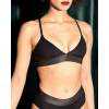 Women's Inbarely Triangle Bralette | Plunge Unlined Seamless Bra | No Underwire Sexy Comfortable Everyday