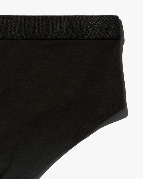 Leakproof Logo Rib French Cut Women's Briefs | Cool, Casual And Comfy Undies | Custom Waistband Logo