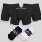 Men's Boxers and Socks Bundle | Anti Chafe Design | 3d Contouring Support