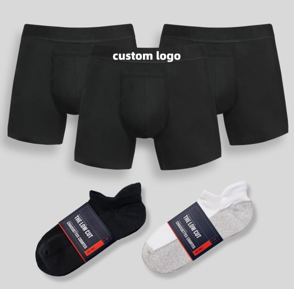 Men's Boxers and Socks Bundle | Anti Chafe Design | 3d Contouring Support