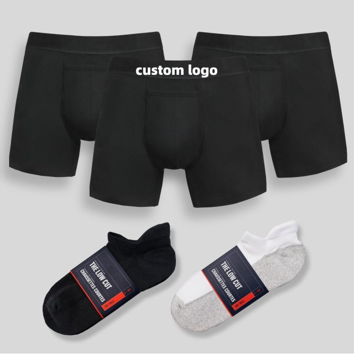 Men's Boxers and Socks Bundle | Anti Chafe Design | 3d Contouring Support