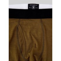 Men's Merino Boxer Brief | Two Layers Fabric | Front Pouch Adjacent Flatlock Seams | Temperature-Regulating