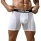 Athletic Men Long Boxer Underwear | U Convex Mesh Breathable | Wear-Resistant Legs Men Boxershorts