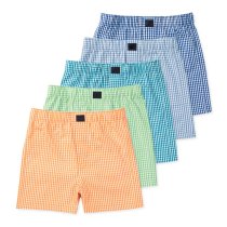 Boys Woven Boxer | Loose Comfort Underwear | Functional Fly | 100% Pure Cotton
