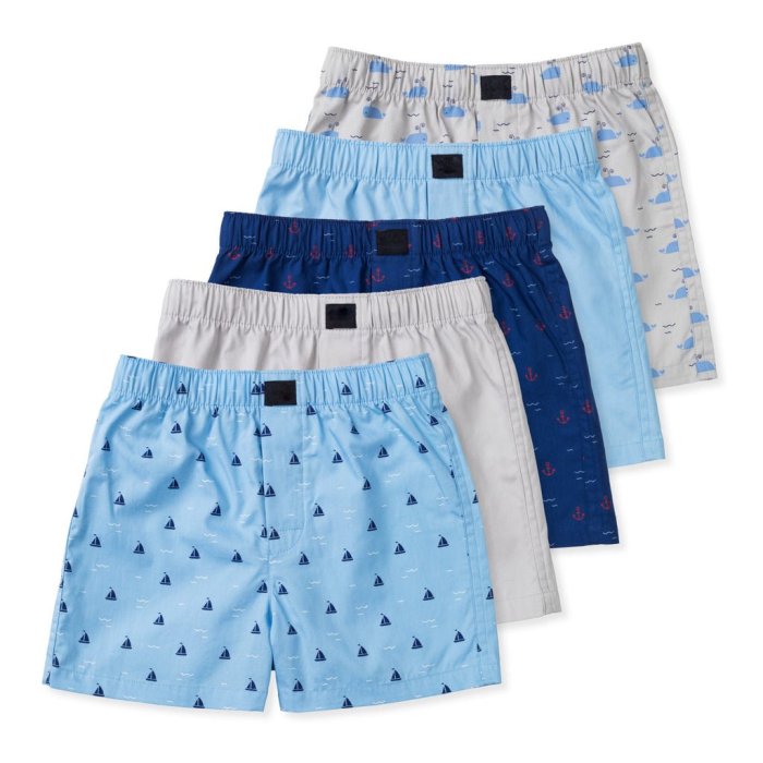 Boys Woven Boxer | Loose Comfort Underwear | Functional Fly | 100% Pure Cotton