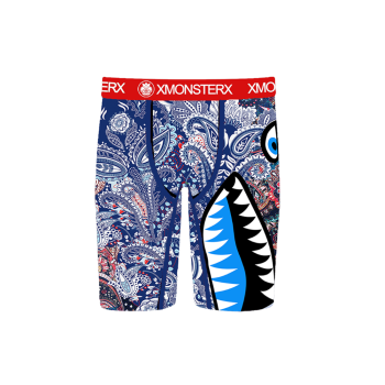 Men's Recreational Print 7 Inch Boxer Briefs | Breathable Athletic Feel | Men's Underwear With Quality Stitching