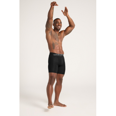 Sports Men's Performance Boxer Brief Underwear | Soft Stretchy Quick-Drying Material | Custom Size Men's Underwear