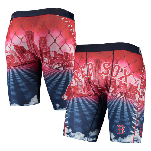 Men's Red Boston Red Sox Slugger Boxers | Plush-Soft Tagless Waistband | Printed Men's Underwear