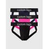 Mens Jockstrap Underwear Wide Belt Athletic Supporter | 3-Pack Intense Power Pride Logo | Men's Jockstrap Underwear