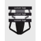 Mens Jockstrap Underwear Wide Belt Athletic Supporter | 3-Pack Intense Power Pride Logo | Men's Jockstrap Underwear