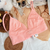 Comfort Nylon Bralette Lightly Lined | Sexy V Neck Bralettes For Women | Fast Dry Elastic Padded Gym