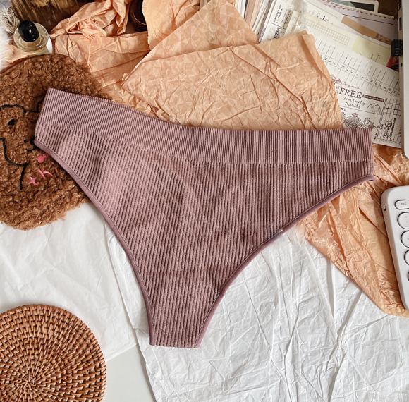 Womens Seamless Thong Underwear | Sexy T-Back No Show Invisible Briefs | Soft Stretch Low Rise Hipster Cheeky