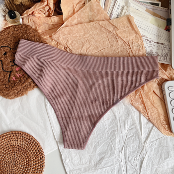 Womens Seamless Thong Underwear | Sexy T-Back No Show Invisible Briefs | Soft Stretch Low Rise Hipster Cheeky