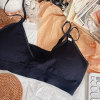 Girls' Seamless V-Neck Crop Bra | Removable Padded Wire Free | Seamless Support