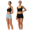 Women's Fit Microfiber Boyshort Underwear | Delicate Scalloped Lace Trim | Soft Panties Summer Underpants