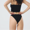 Women's Thong Bikini Bottom | Waist Triangle Panties | Breathable Simple Slim Female Briefs