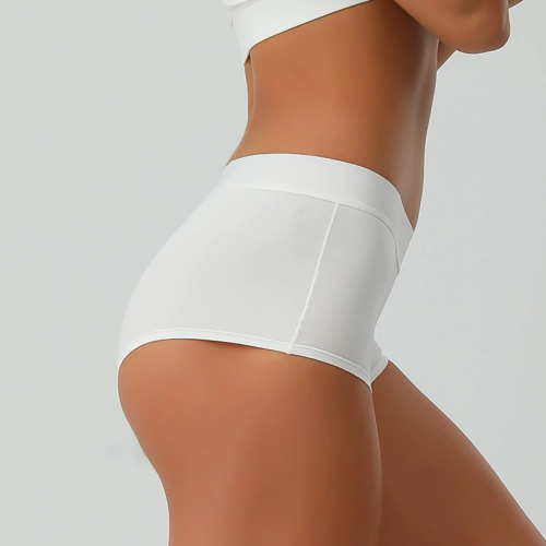 Women's Understated Cotton Brief Panty | Comfortable Seamless Stretch | Boy Short Panties