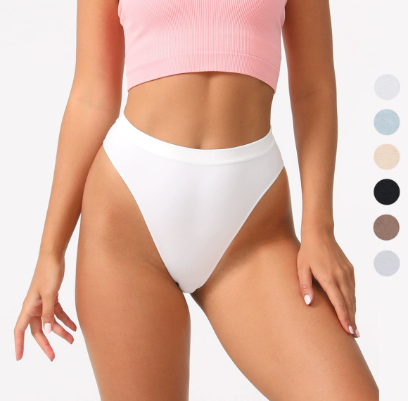 Women's Underwear High Waisted Briefs | Stretch Full Coverage Panties | Tummy Control Seamless