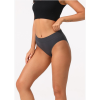 Balancing Act Hi-Cut Brief Panty | High Waisted Cheeky Bikini Bottoms | High Cut Briefs