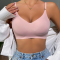 Womens Comfortable Bra Wireless Padded | Full Coverage Support | V Neck Seamless Bralettes