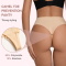 High Waisted High Cut Thong Bikini Bottom | Cheeky Coverage Swimwear Underwear | Casual Solid Briefs Women