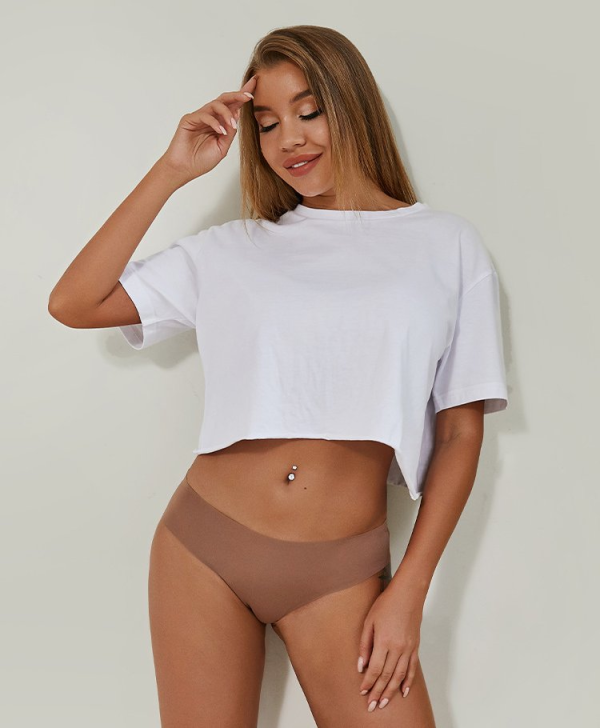 Nahtlose Damen-Unterhose | Hoch taillierter Tanga | Sexy, atmungsaktive Damen