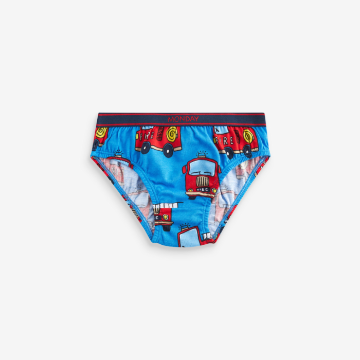 Wholesale 100% Cotton Briefs | Emergency Vehicle Print | Soft Toddler Underwear