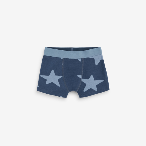 Boys 5pcs Boxer Underwear Pack | Blue Stars And Stripes Trunks | Baby Toddler Soft Cotton Underwear