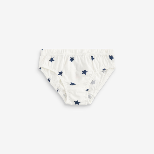 Baby Soft Cotton Underwear | Blue Stars And Stripes 100% Cotton Briefs | Children Truck Panties
