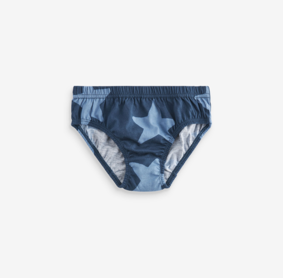Baby Soft Cotton Underwear | Blue Stars And Stripes 100% Cotton Briefs | Children Truck Panties