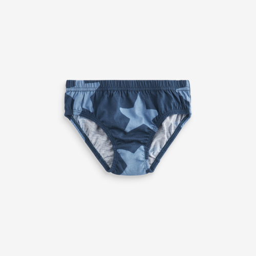 Baby Soft Cotton Underwear | Blue Stars And Stripes 100% Cotton Briefs | Children Truck Panties