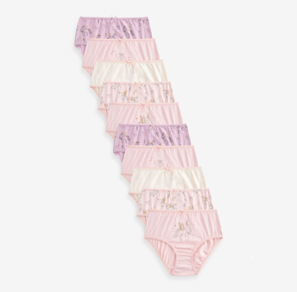 Girls Pure Comfort Underwear | 100% Combed Cotton Underwear | Breathable Toddler Panties
