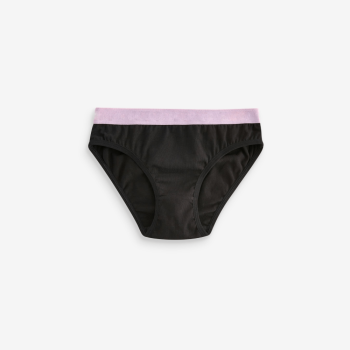 High Rise Girls Period Bikini Briefs | Double Layered Gusset Elasticated | High Leg Shape With Narrow Side Seams