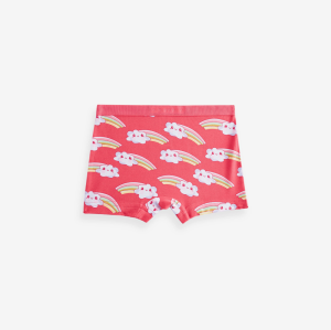 Custom Girls' Underwear Panties | Pink Panda Stampy Short Boxers | High Rise Full Coverage Shape