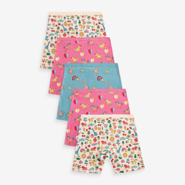 Girls Underwear Baby Toddler Panties | Stampy Long Leg Short Underwear | Soft Cotton Girls Boyshort Panties