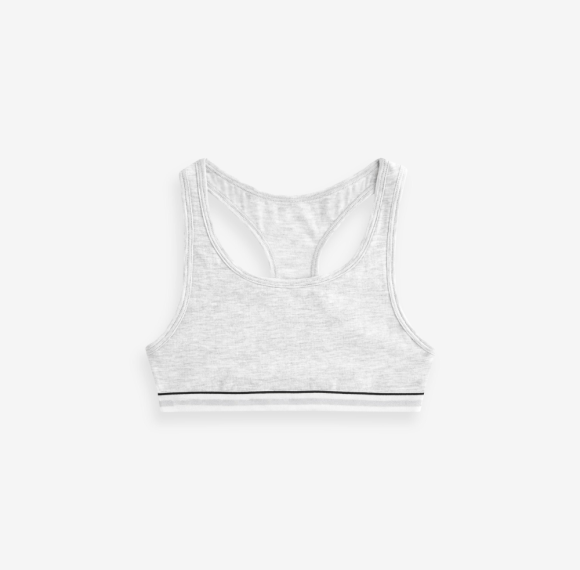 Girls Racer Back Crop Tops Bralettes  | Double Layered Front Panel | Lasting Comfort Fit