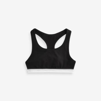 Girls Racer Back Crop Tops Bralettes  | Double Layered Front Panel | Lasting Comfort Fit