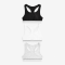 Girls Racer Back Crop Tops Bralettes  | Double Layered Front Panel | Lasting Comfort Fit