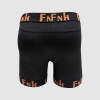 Middle Finger Mens Boxer Brief Running Shorts | Cotton Athletic Mens Underwear | Leg Opening Logo Custom