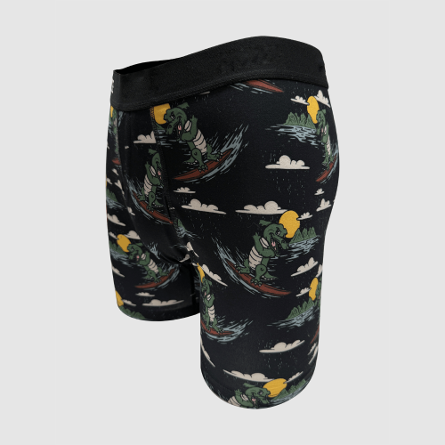 Men's Super Soft Boxer Briefs Built In Pouch | Support Stretch Sports Underwear | No-Roll Waistband Lightweight Athletic